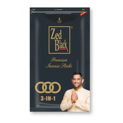 Zed Black 3 in 1 Incense Sticks Sachet