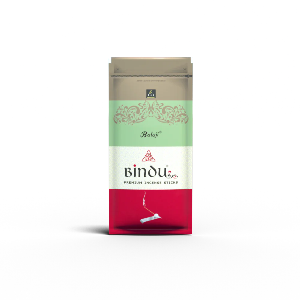 Balaji Bindu Incense Sticks Zipper 100g Balaji Bindu Incense Sticks Zipper 100g